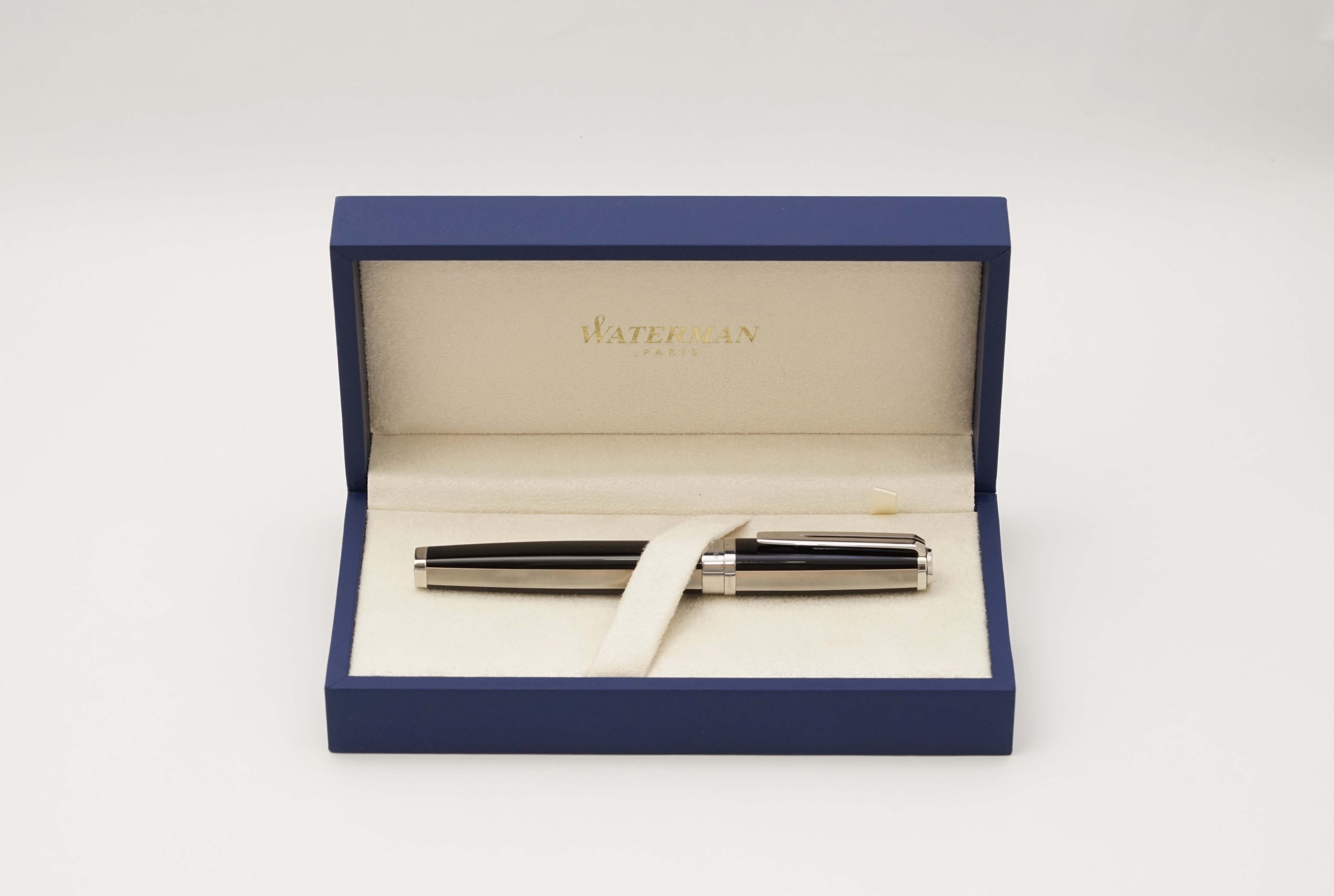 Bút máy Waterman Exception Night And Day Black ST 18K F