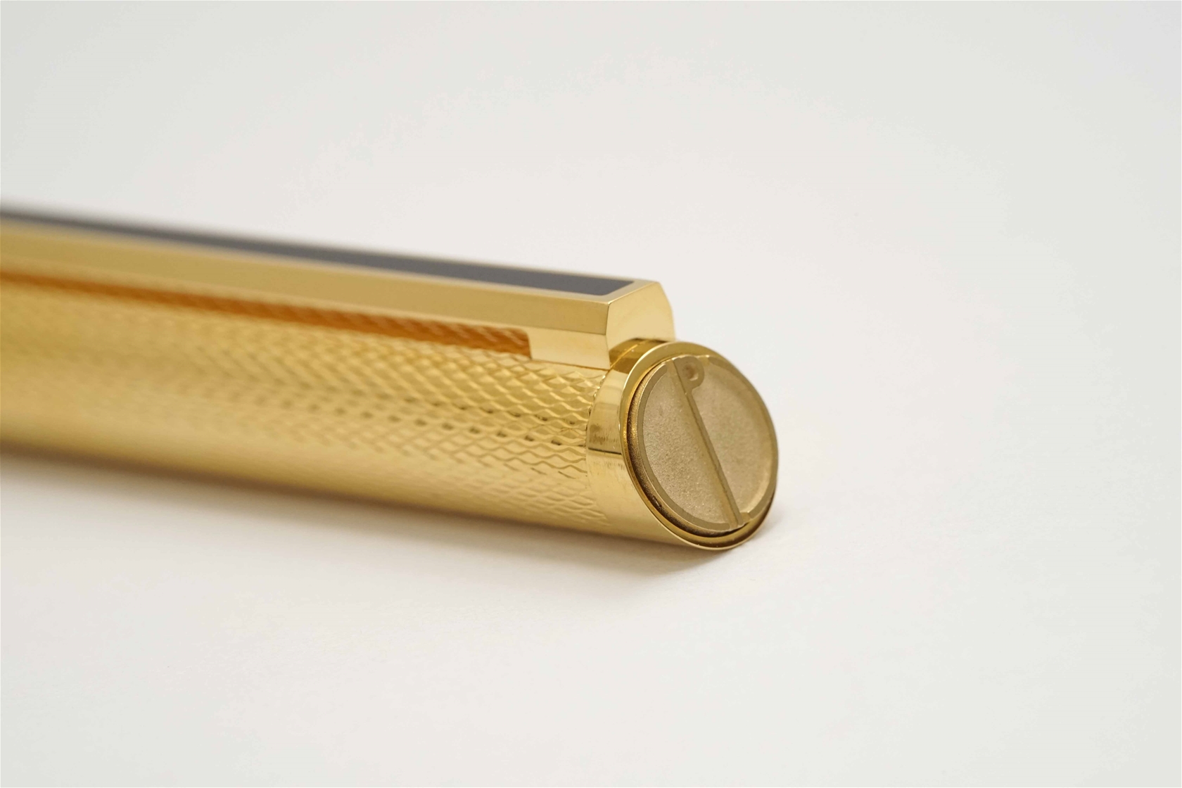 Bút bi Dunhill Gemline Gold Plated Barley Pattern Ballpoint Pen