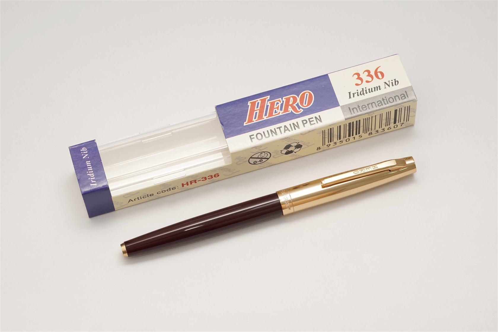 Bút máy Hero 336 International Bordeaux Iridium Nib
