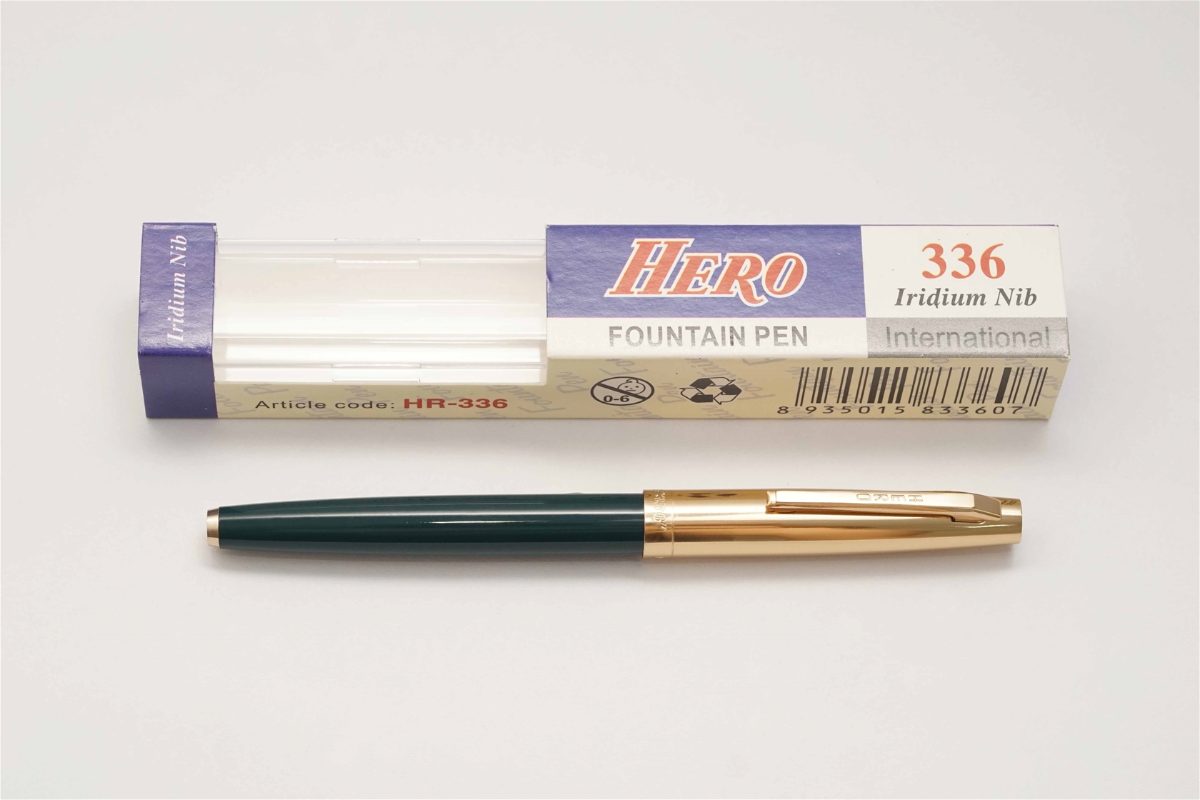 Bút máy Hero 336 International Dark Blue Iridium Nib