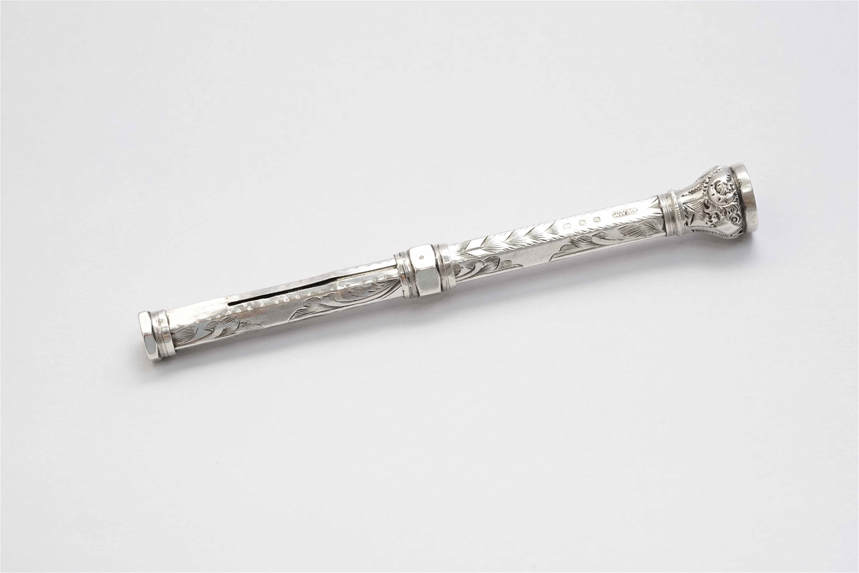 Bút chì Victorian Silver Propelling Pencil by William Vale & Son 