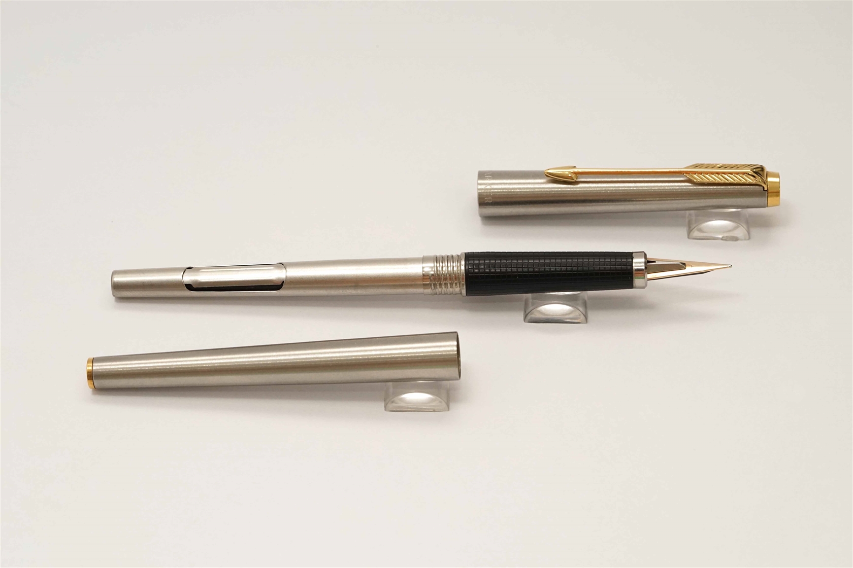 Bút máy Parker 180 Flighter Stainless Steel GT 14K XM