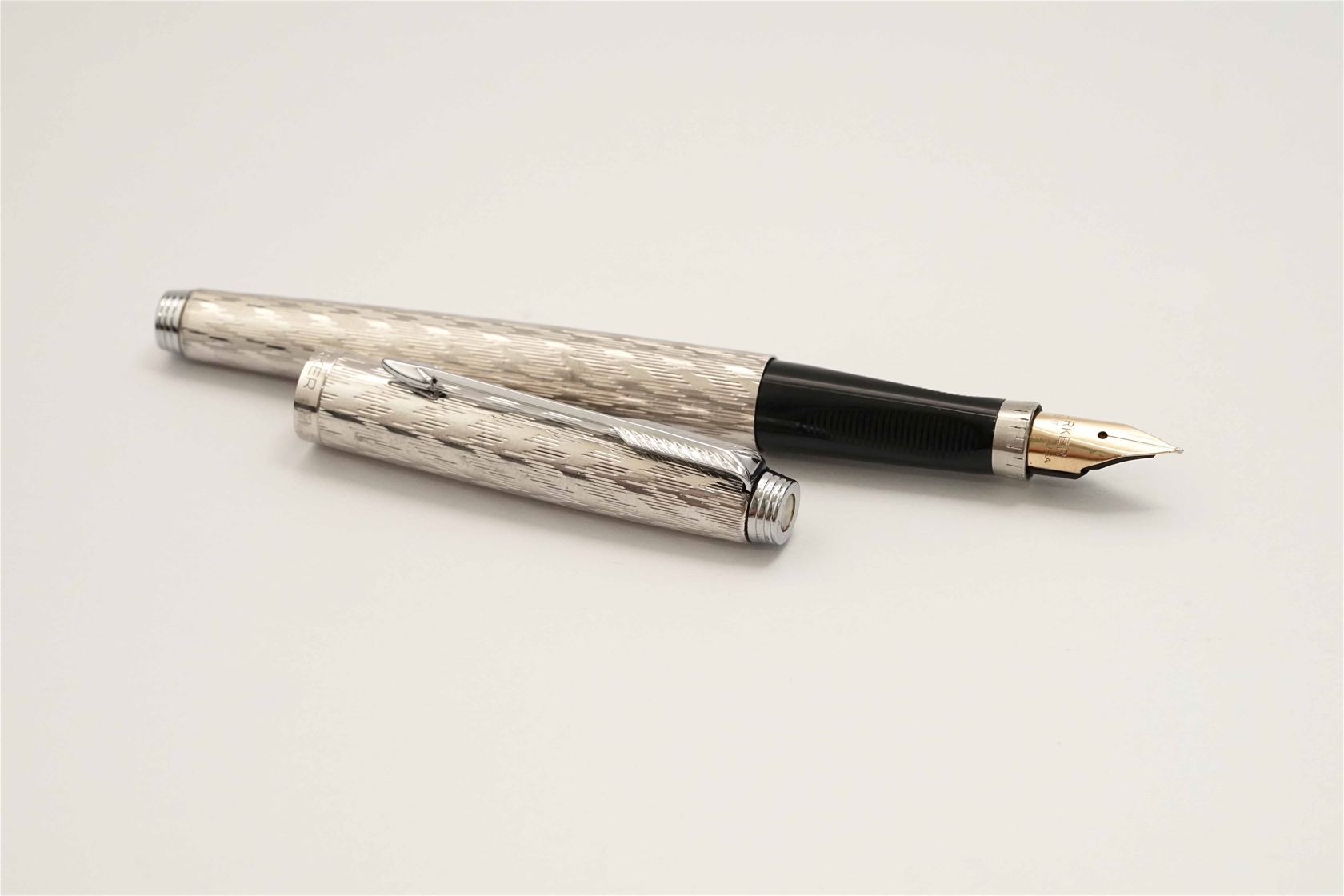 Bút máy Parker 75 Flamme Silver Plated 14K XF