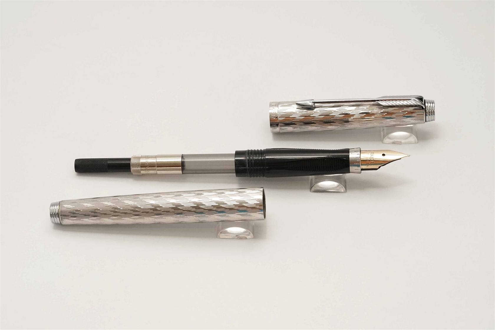 Bút máy Parker 75 Flamme Silver Plated 14K XF