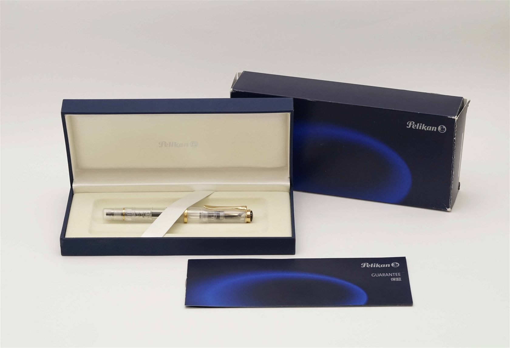 Bút máy Pelikan M200 Clear Demonstrator Steel F 