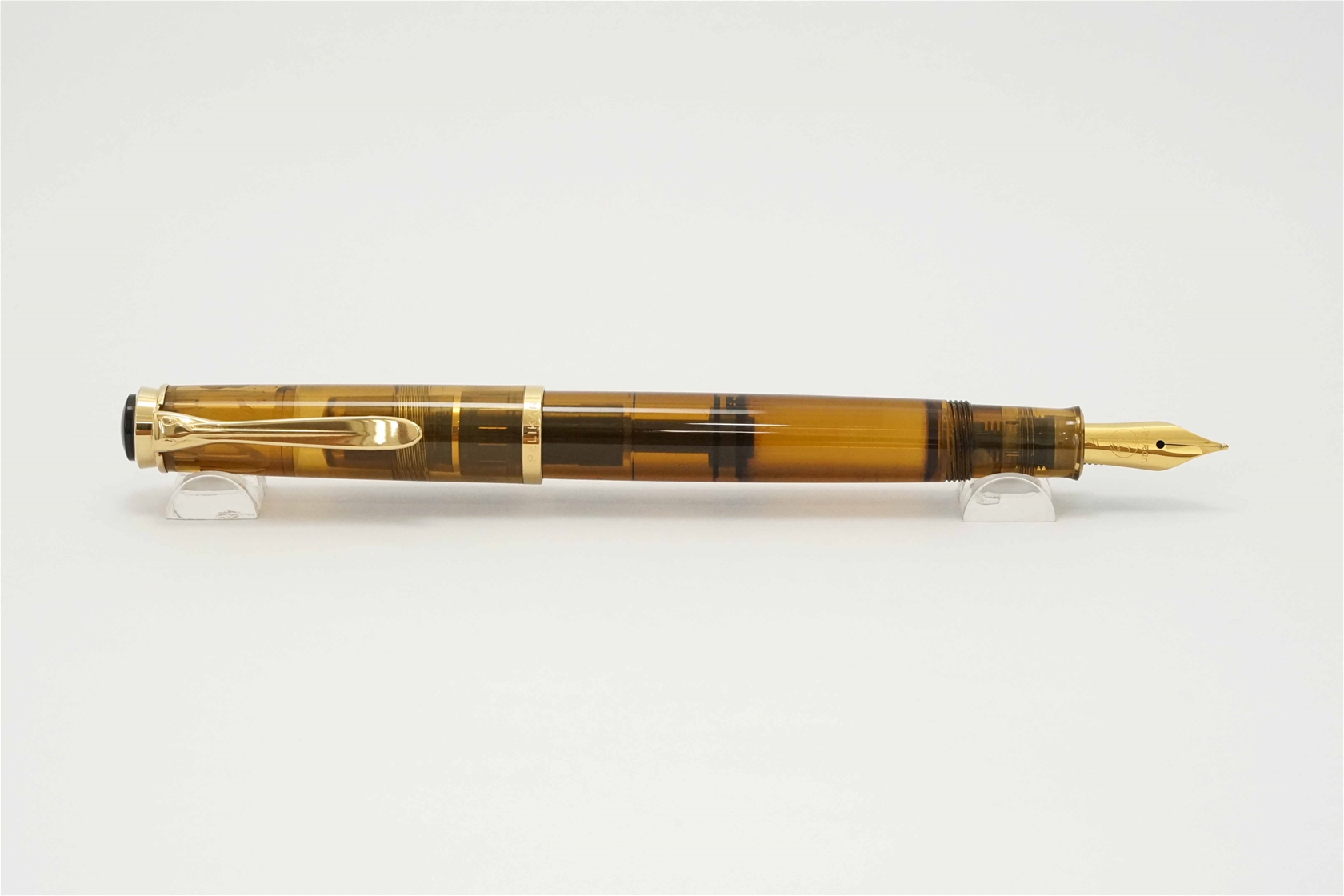 Bút máy Pelikan M200 Cognac Demonstrator Steel F