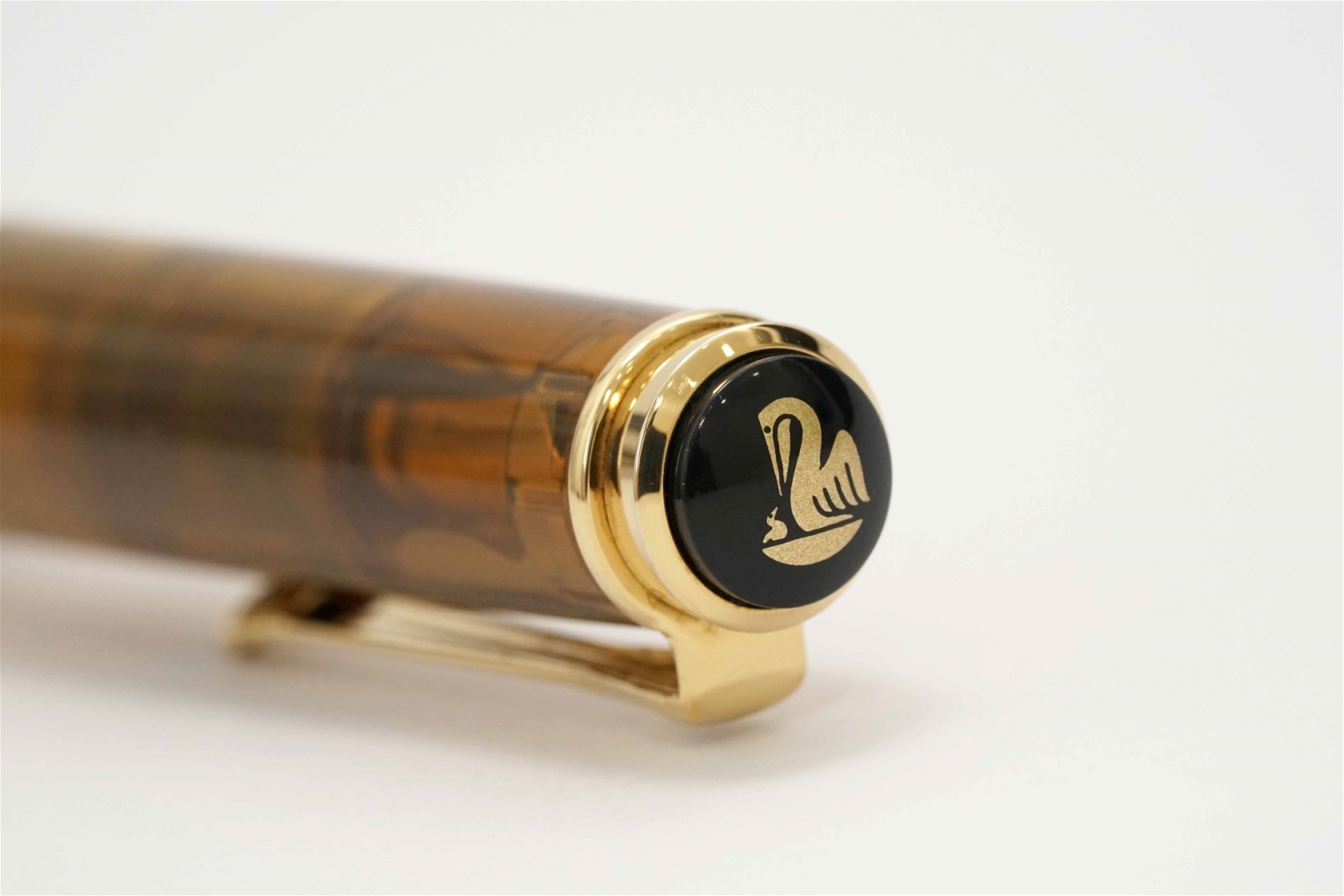 Bút máy Pelikan M200 Cognac Demonstrator Steel F