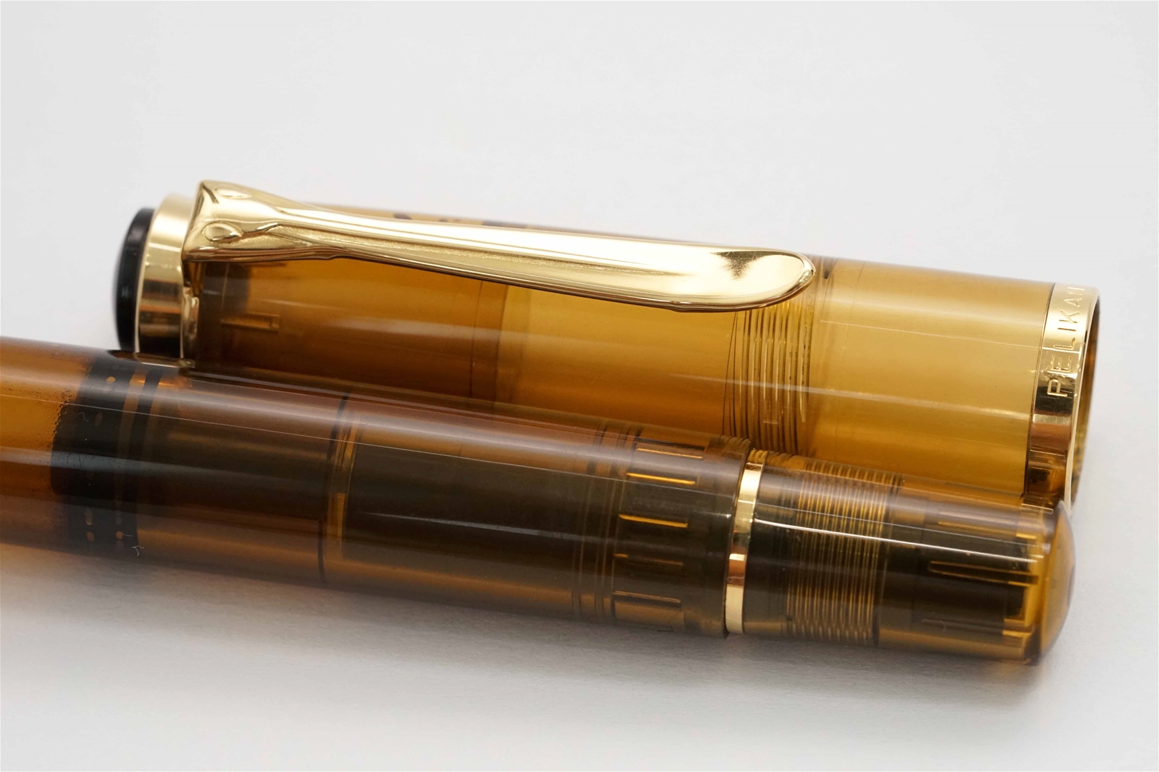 Bút máy Pelikan M200 Cognac Demonstrator Steel F