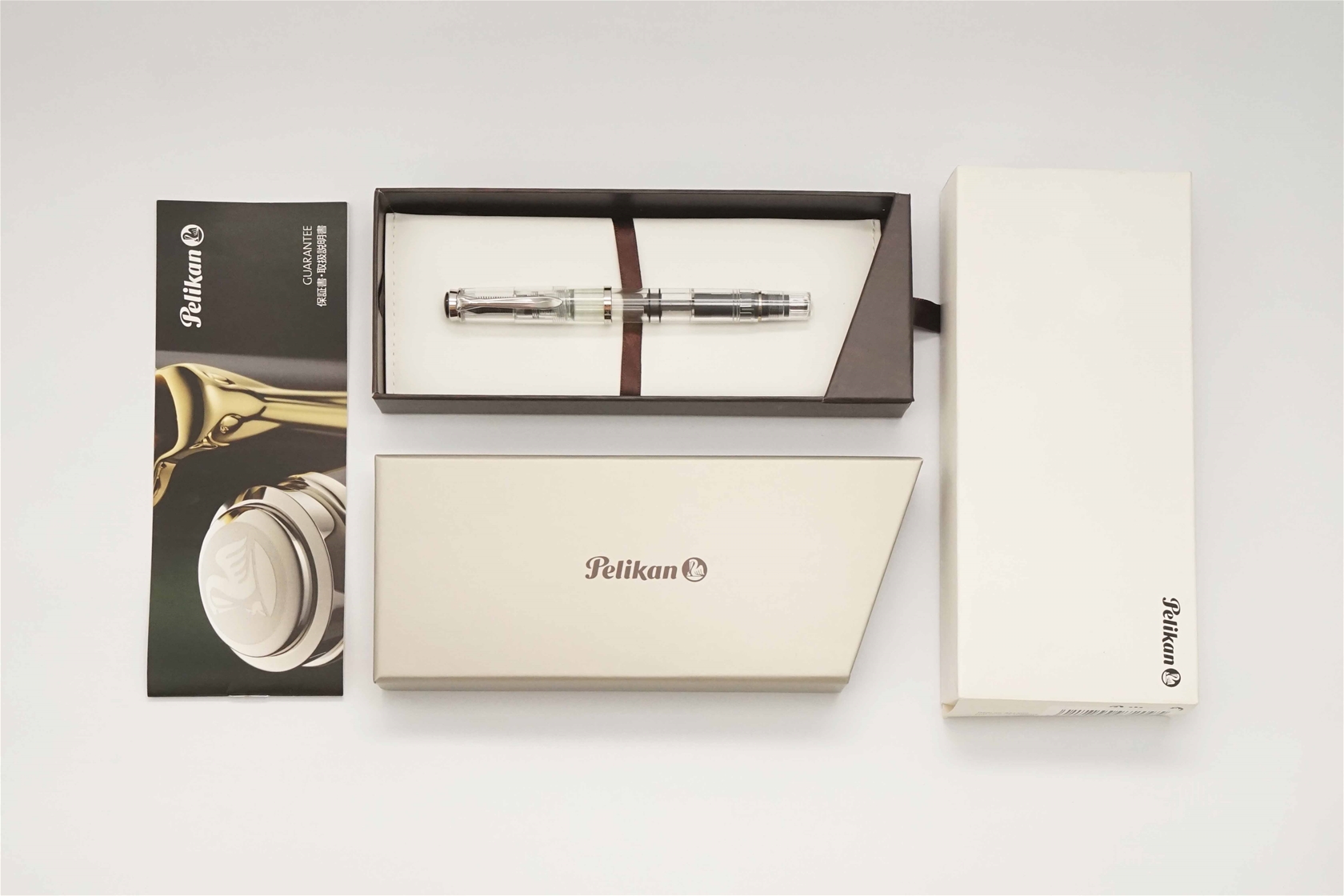 Bút máy Pelikan M205 Clear Demonstrator Steel B