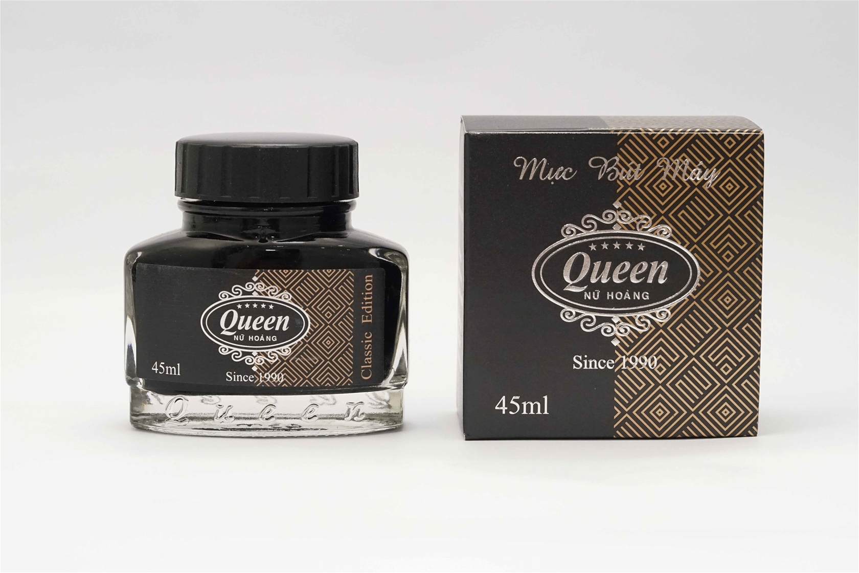 Mực bút máy Queen Premium Black Ink 45ml