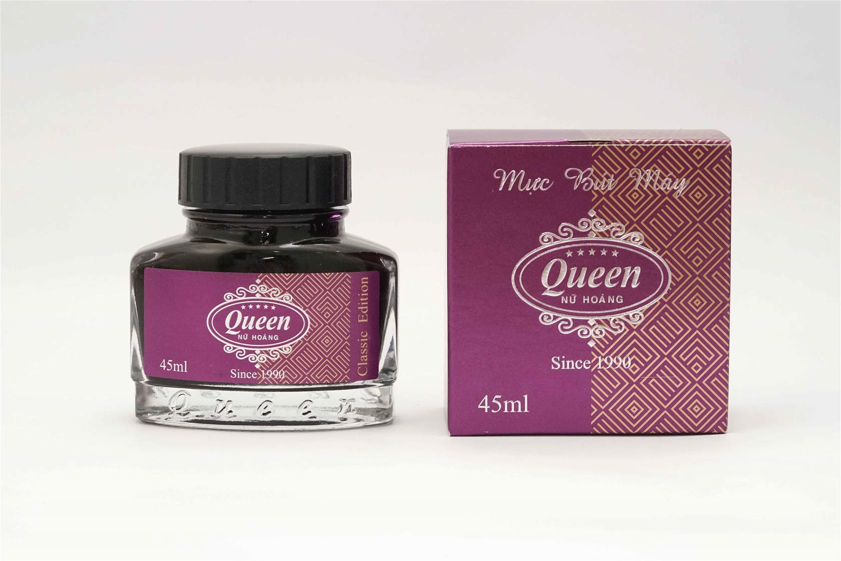 Mực bút máy Queen Premium Purple Ink 45ml