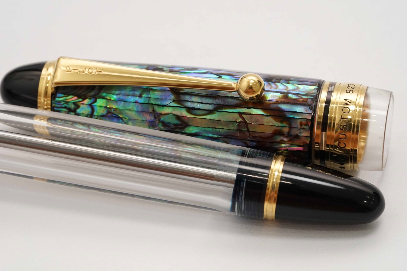 Bút máy Pilot Custom 823 Demonstrator Crystal Transparent with Raden Custom Cap 14K M