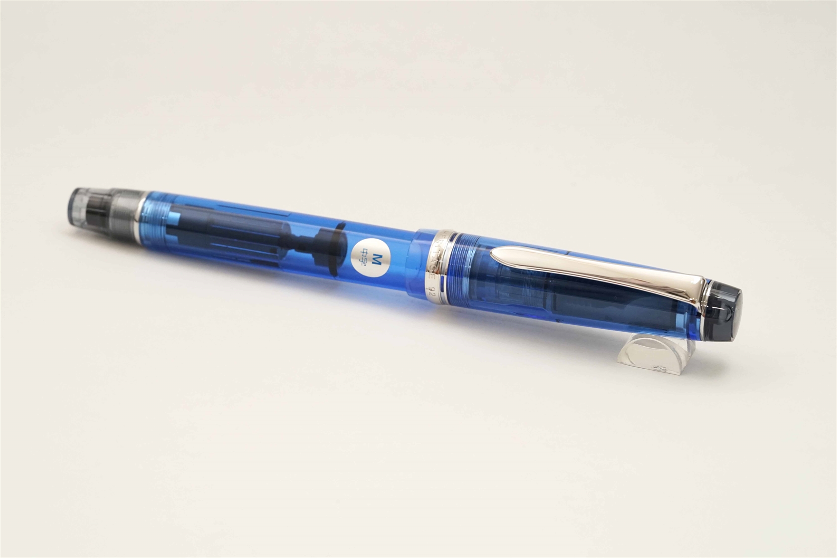 Bút máy Pilot Custom Heritage 92 Transparent Blue Body 14K M