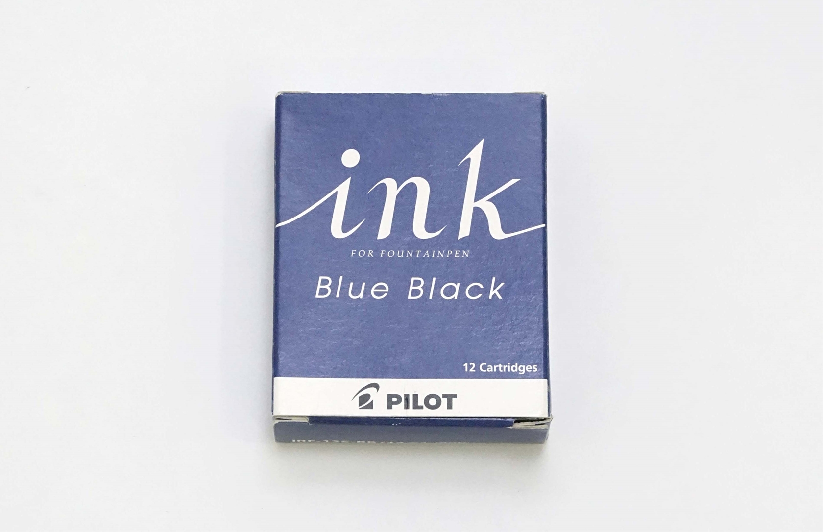 Ống mực bút máy Pilot Quink Blue Black Ink Cartridge (12 pcs)