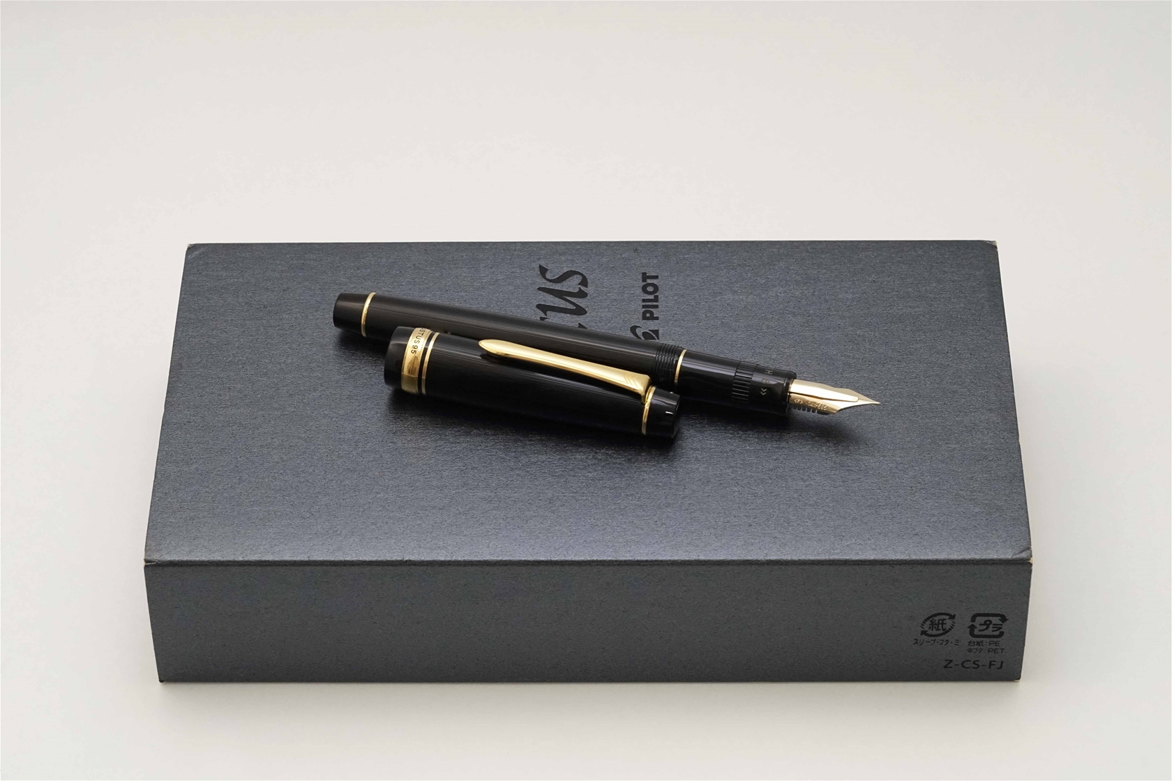 Bút máy Pilot Justus 95 Stripe Black 14K F