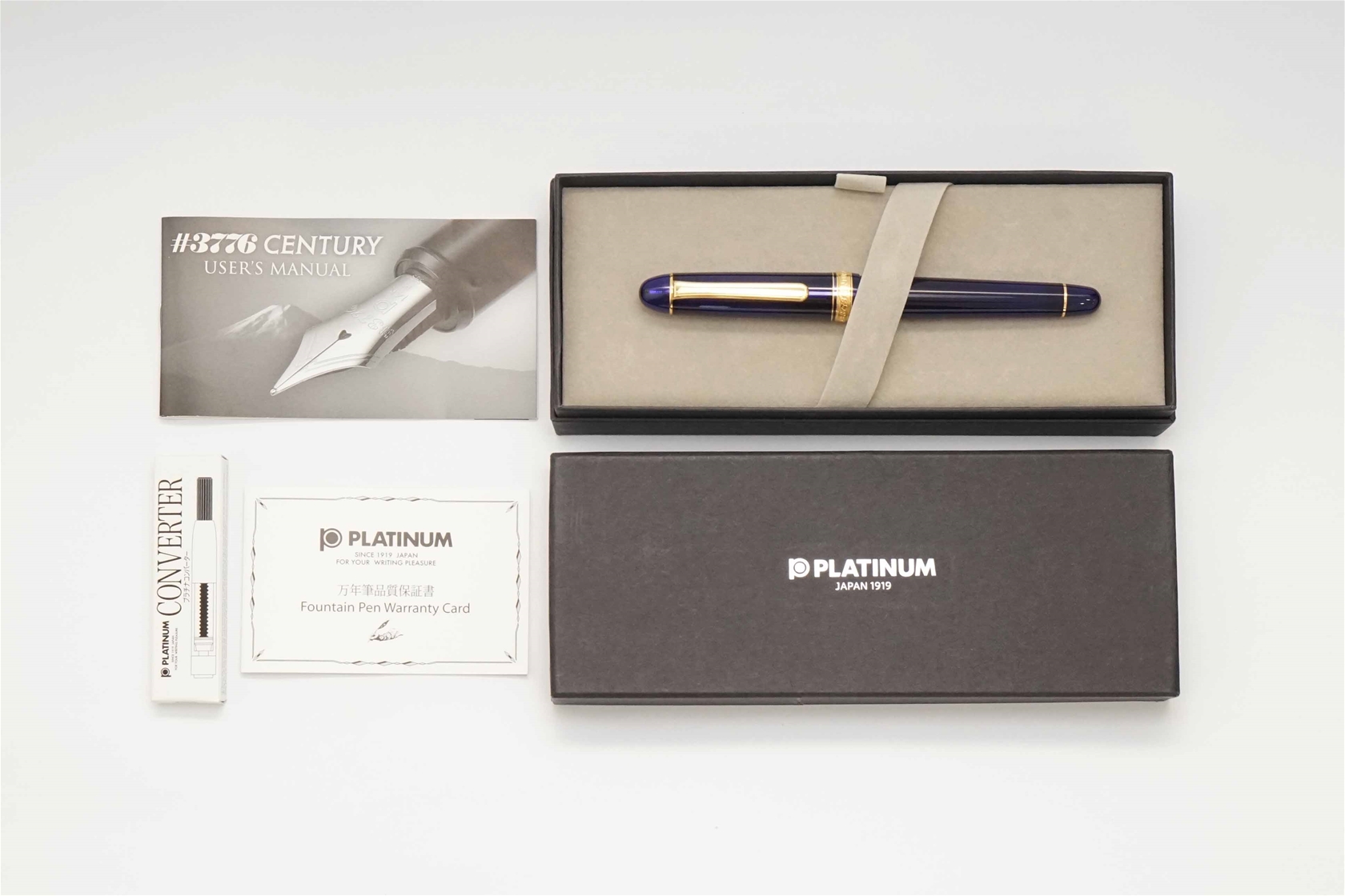 Bút máy Platinum 3776 Century Chartres Blue 14K SF