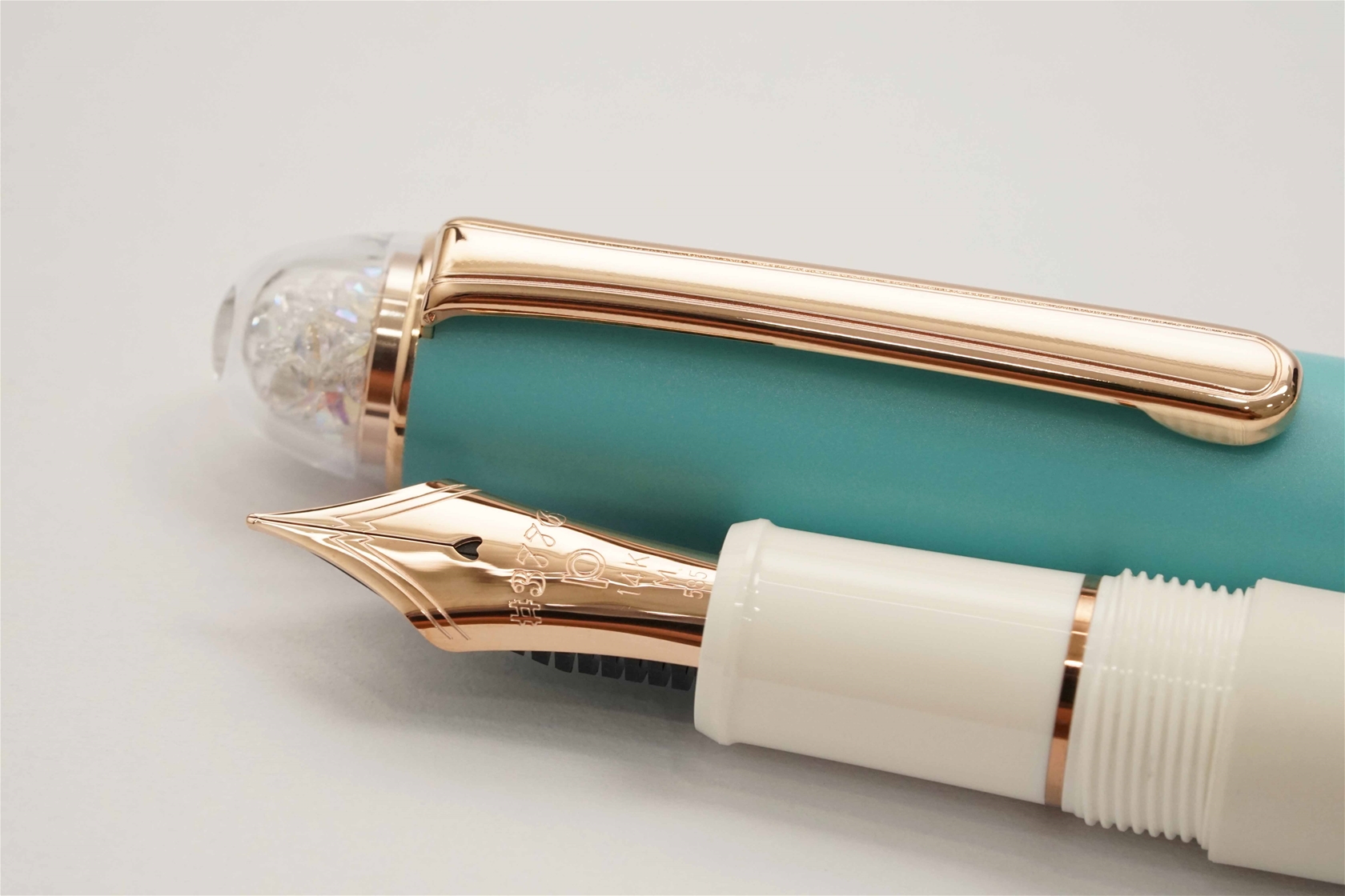 Bút máy Platinum 3776 Century Shape of a Heart Bluebird 14K M