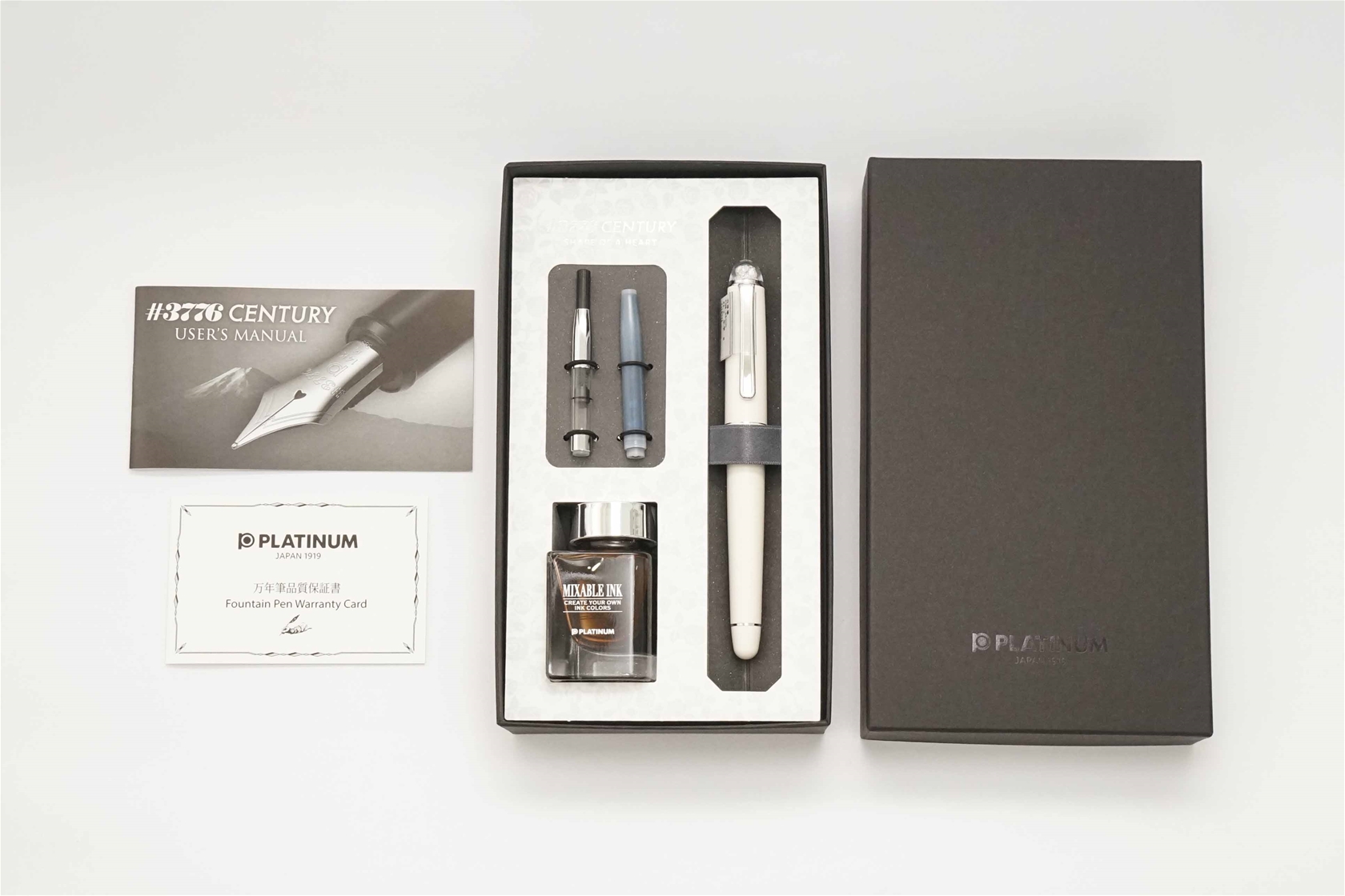 Bút máy Platinum 3776 Century Shape of a Heart Ivory 14K M