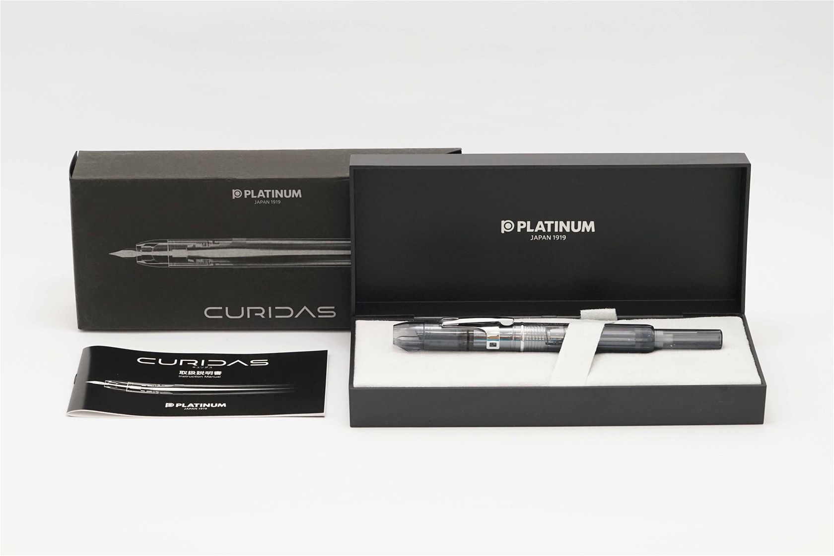 Bút máy Platinum Curidas Graphite Smoke Steel M 