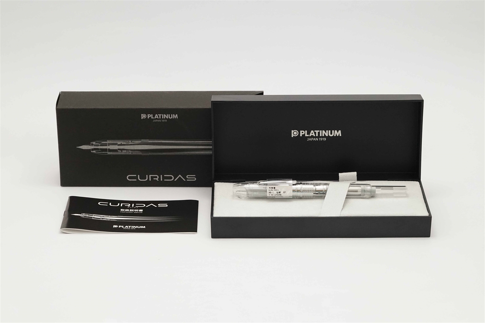 Bút máy Platinum Curidas Prism Crystal Steel EF