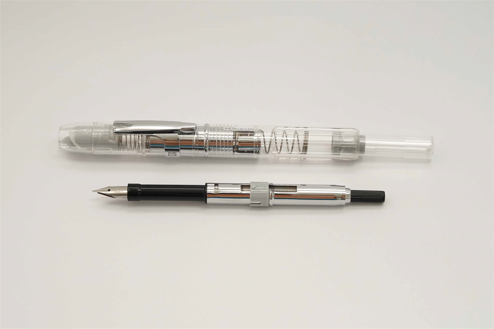 Bút máy Platinum Curidas Prism Crystal Steel EF