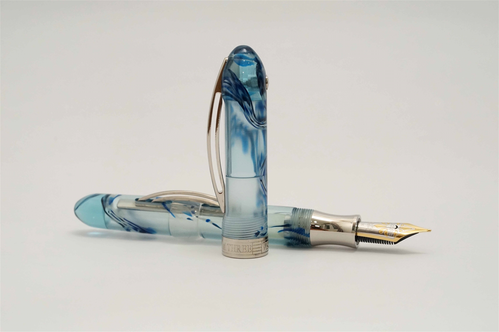 Bút máy Visconti Millennium Arc Blue Demonstrator Limited Edition 18K M