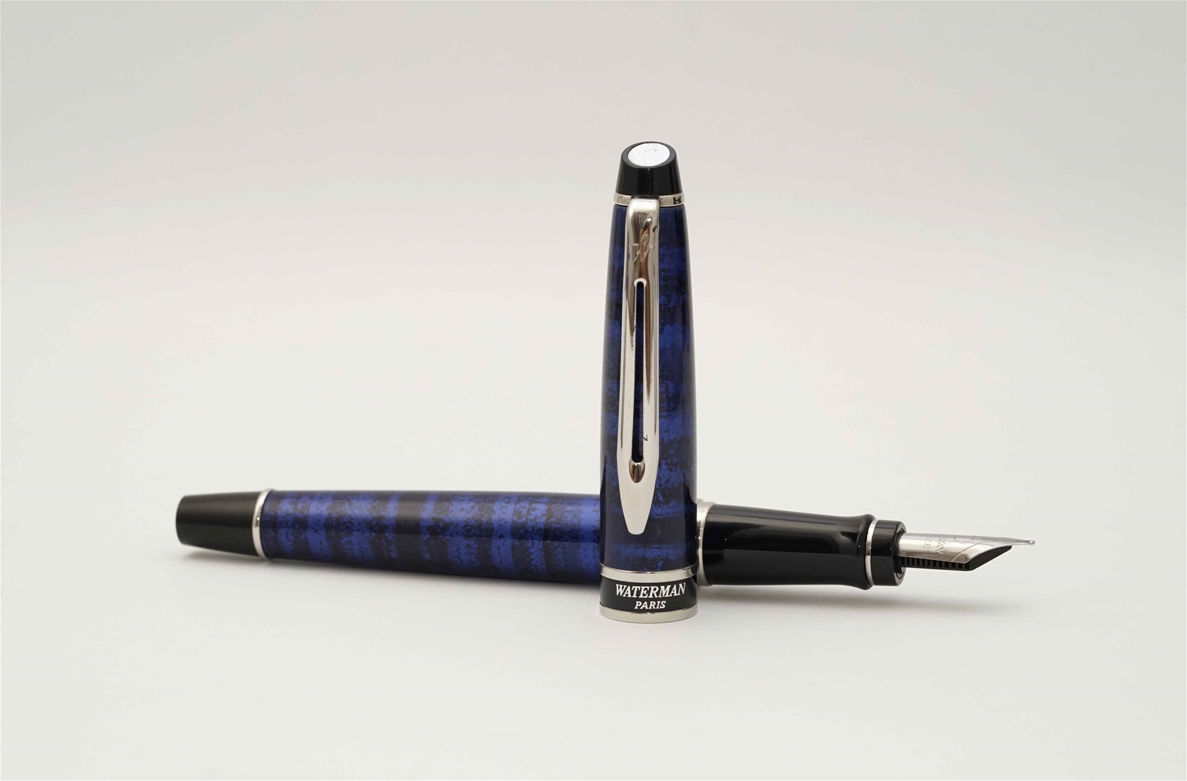 Bút máy Waterman Expert II Dune Blue CT Steel F