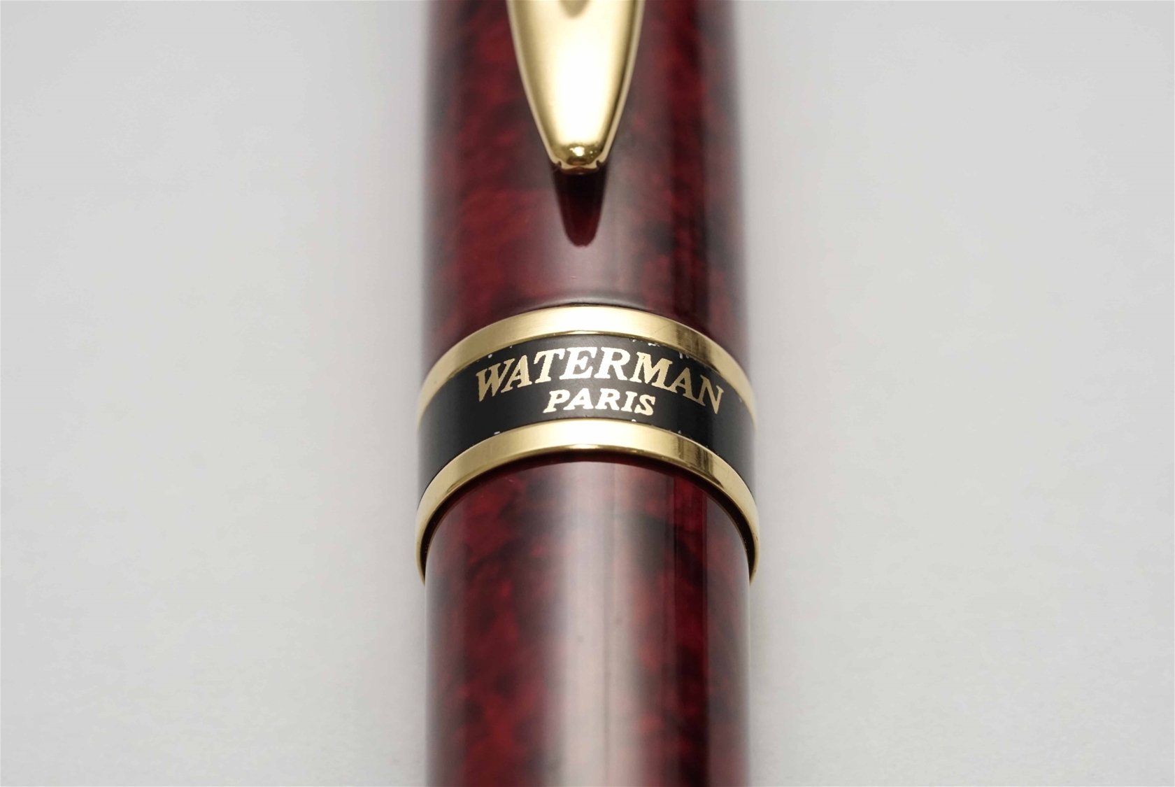 Bút máy Waterman Expert II Oriental Maroon Marble Red GT Steel F