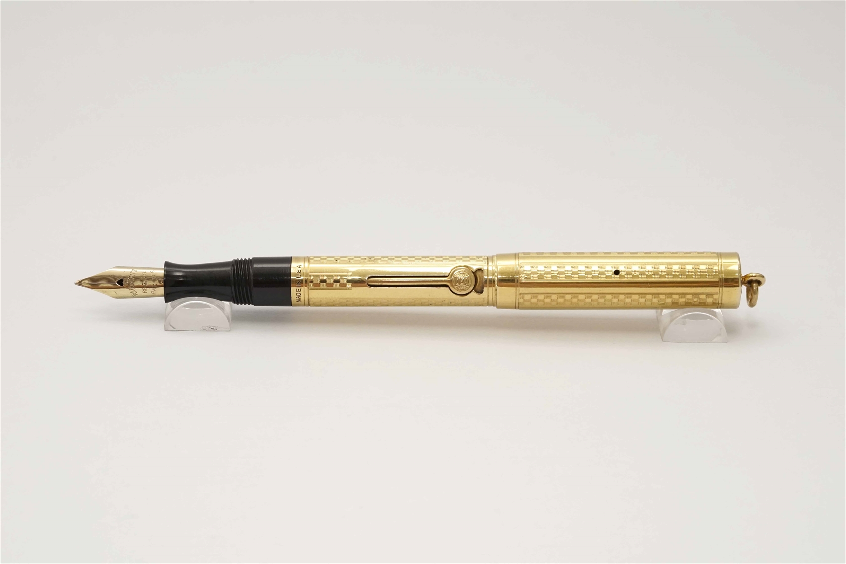 Bút máy Waterman Ideal 0552 Gold Filled Lever Fill Ring Top 14K F Flexible Nib 