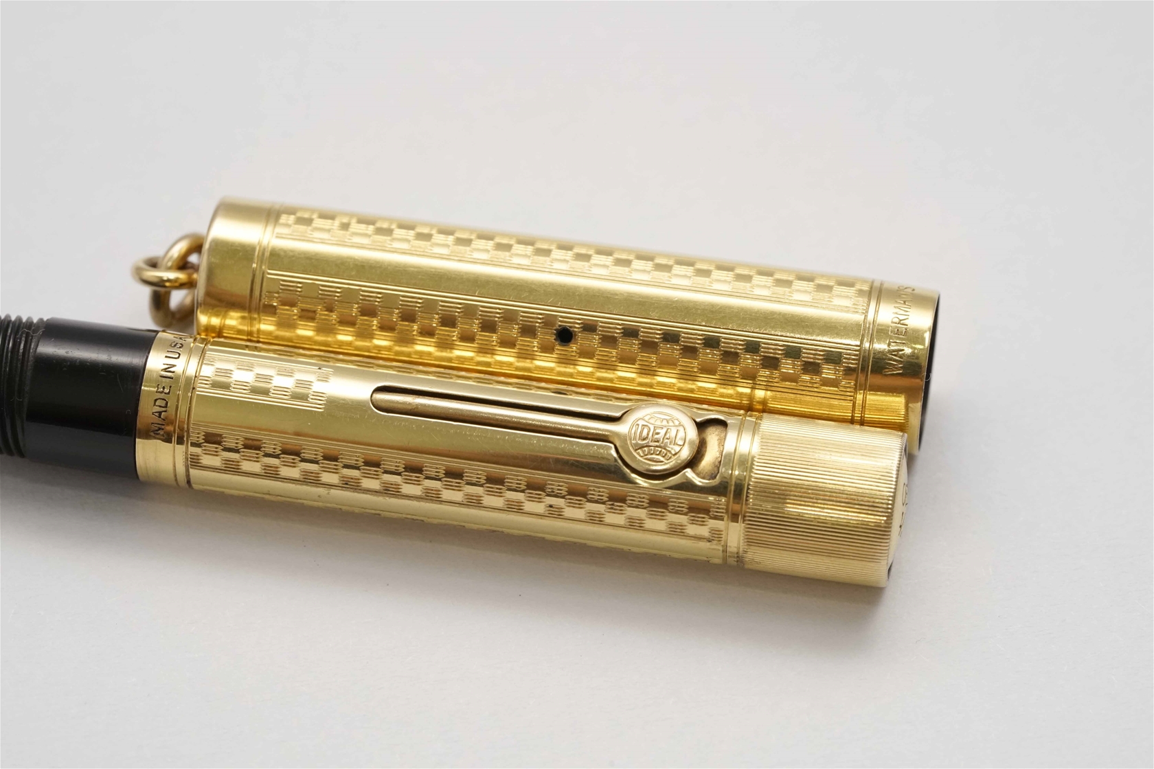 Bút máy Waterman Ideal 0552 Gold Filled Lever Fill Ring Top 14K F Flexible Nib 