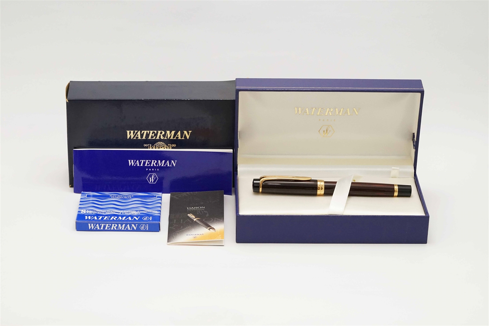 Bút máy Waterman Liaison Dark Brown Ebonite 18K F