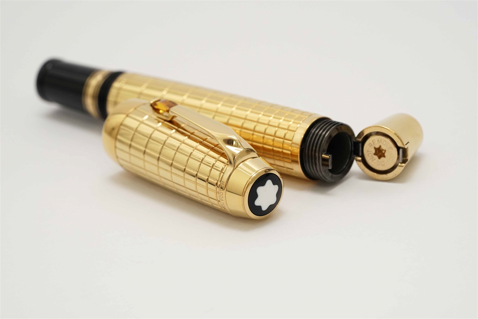 Bút máy Montblanc Boheme Solitaire Gold Plated Citrine Line 18K B 