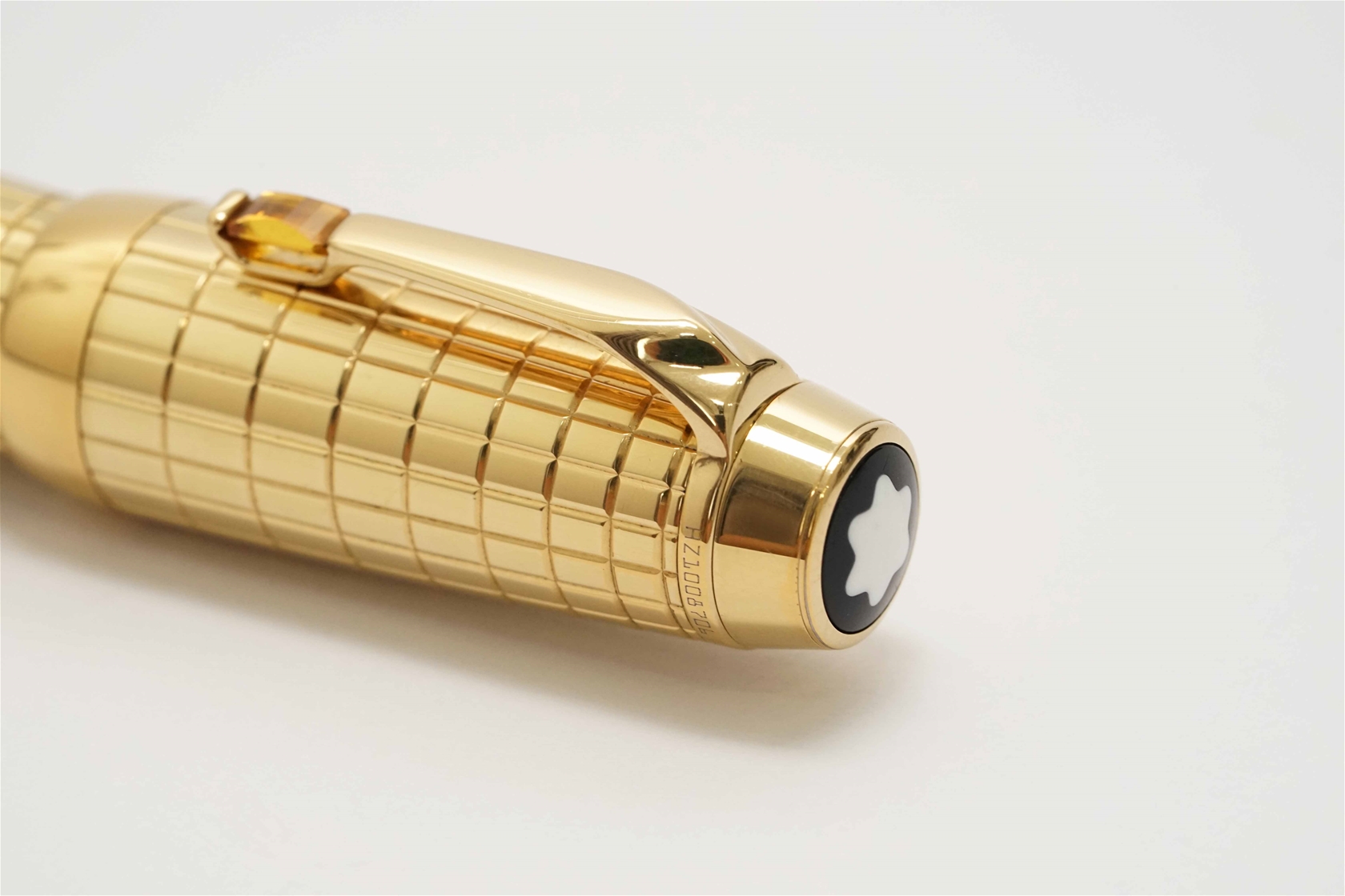 Bút máy Montblanc Boheme Solitaire Gold Plated Citrine Line 18K B 