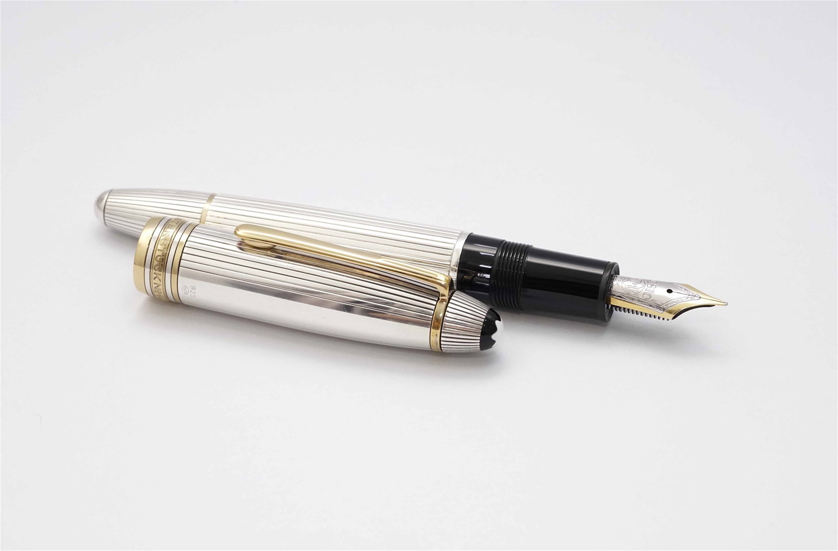 Bút máy Montblanc Meisterstuck 146 Legrand Solitaire 925 Sterling Silver 18K F