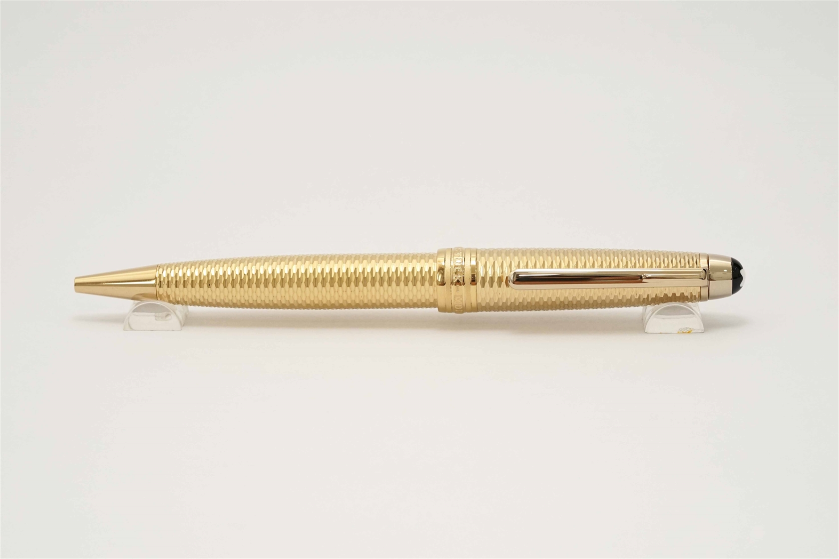 Bút bi Montblanc Meisterstuck Geometry Solitaire Champagne Gold Midsize Ballpoint Pen