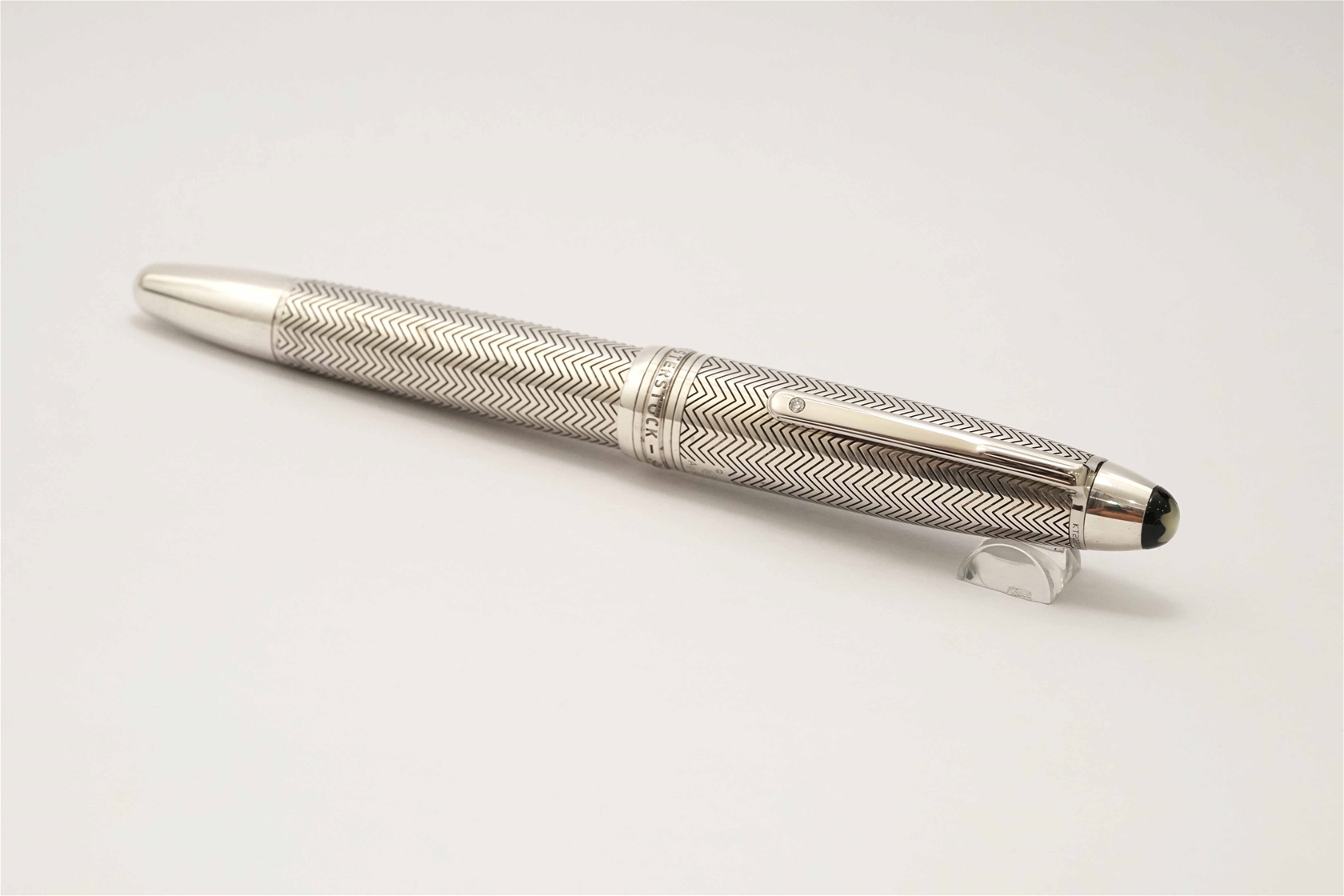 Bút máy Montblanc Meisterstuck LeGrand Solitaire Silver Barley 18K M