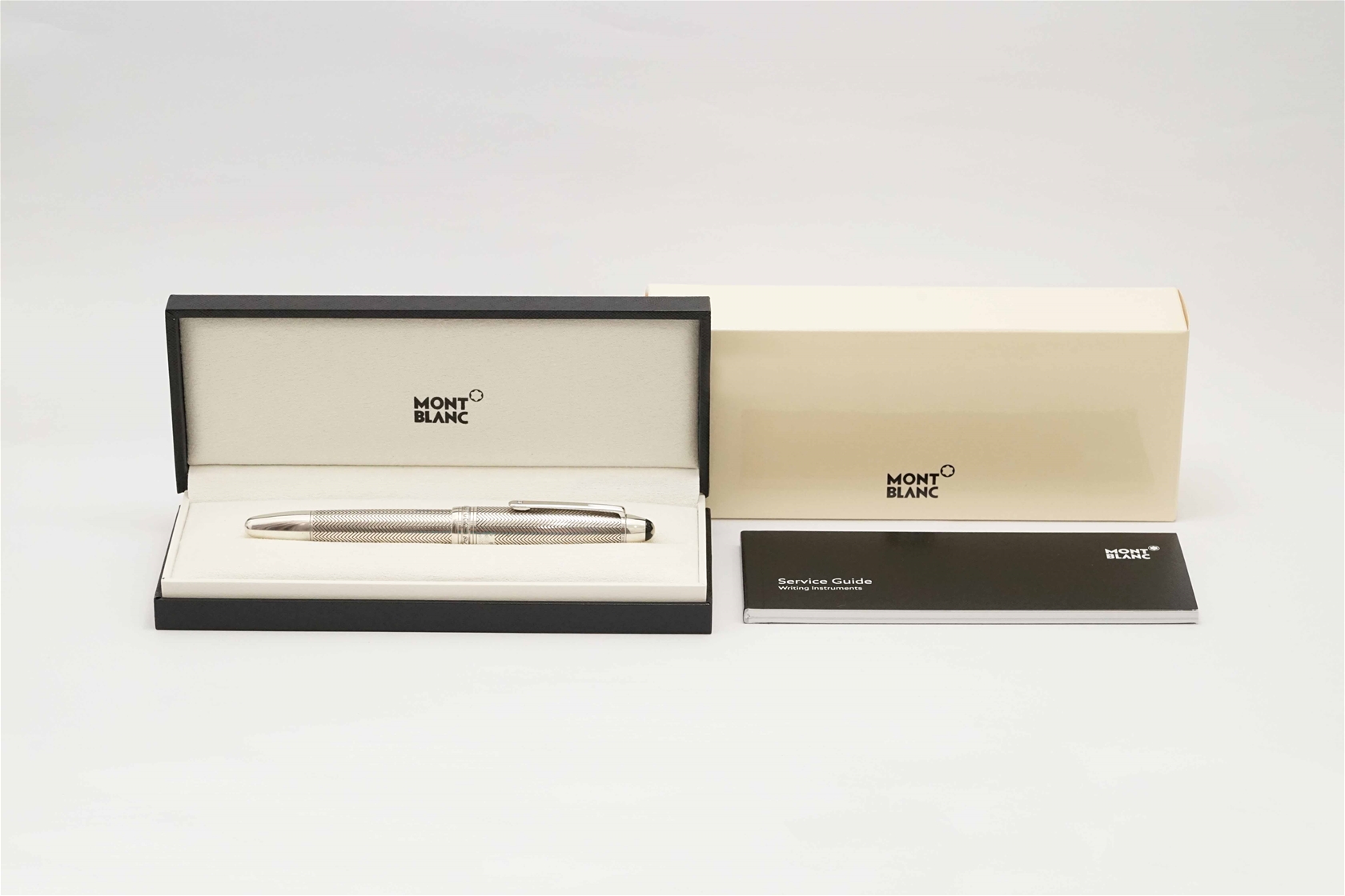 Bút máy Montblanc Meisterstuck LeGrand Solitaire Silver Barley 18K M