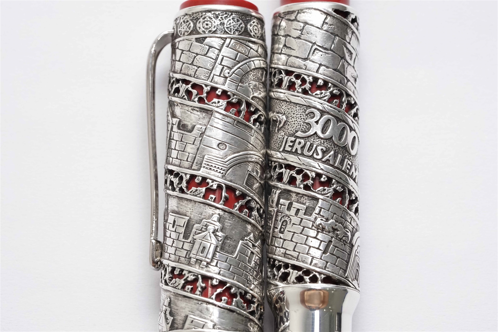 Bút máy Omas Jerusalem 3000 Sterling Silver Limited Edition 18K M