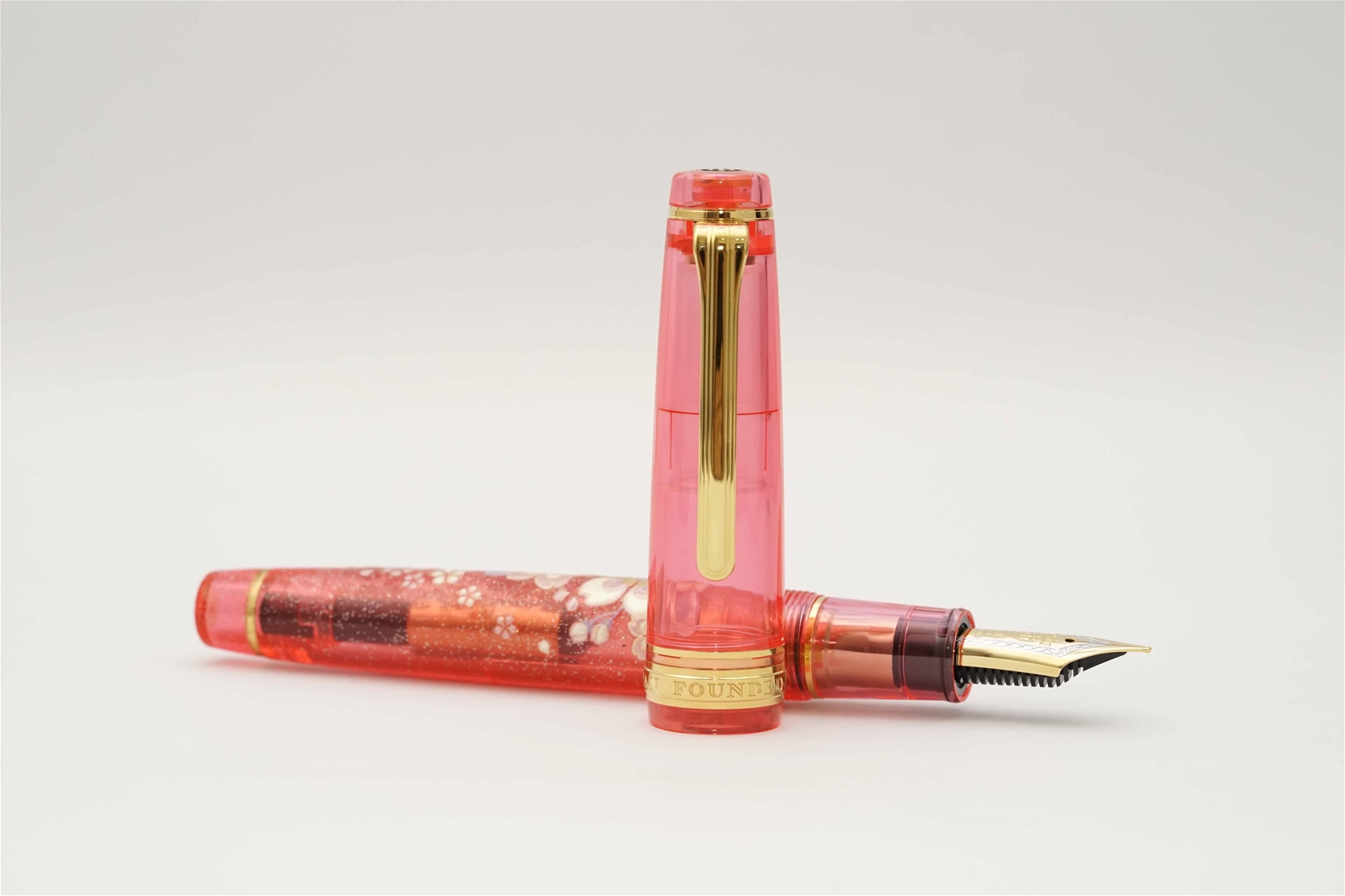 Bút máy Sailor Professional Gear Maki-e Sakura Lacquer Glossy Limited Edition 21K H-M