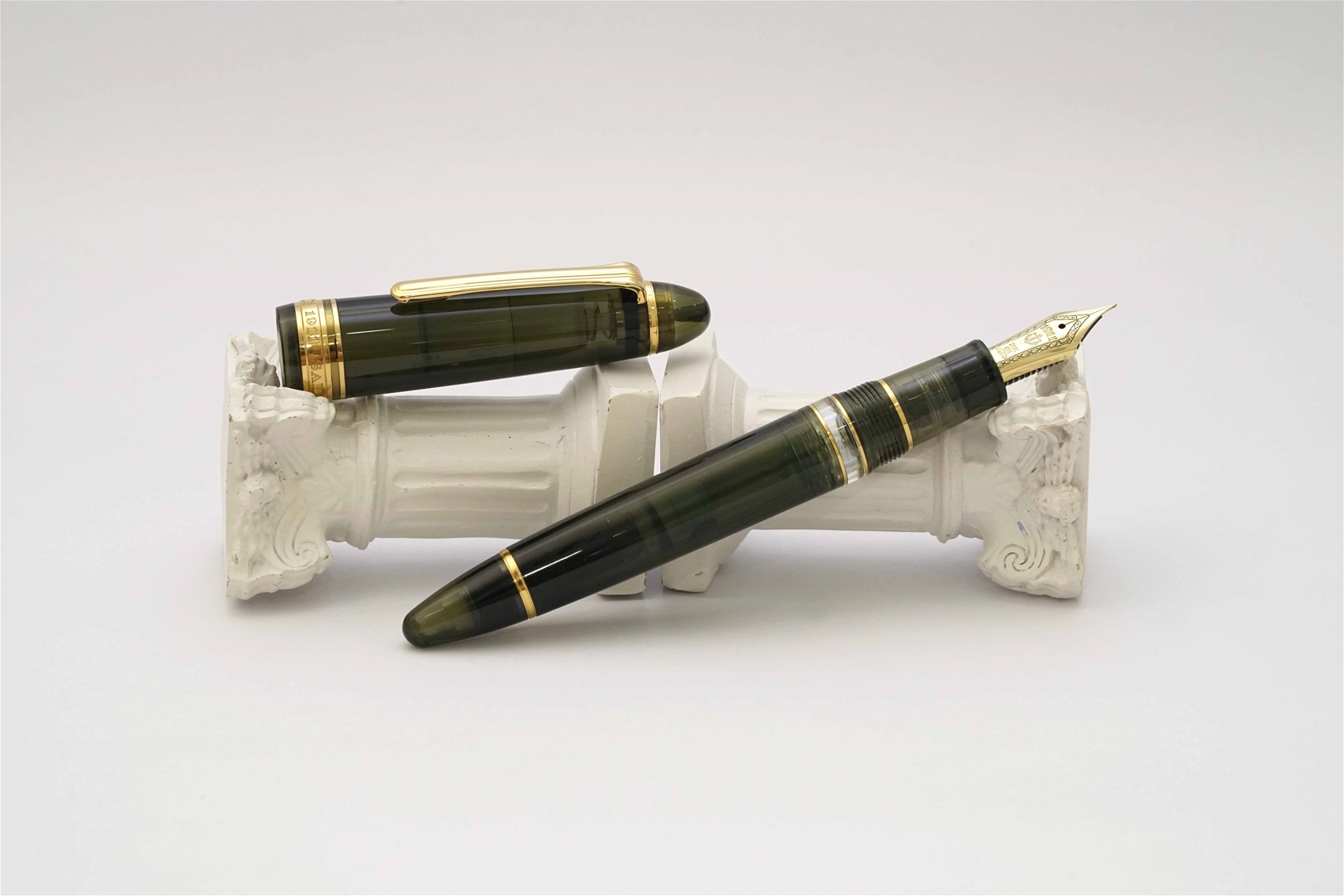 Bút máy Sailor Wancher 1911 Large Realo Demonstrator Dark Green Limited Edition 21K H-F