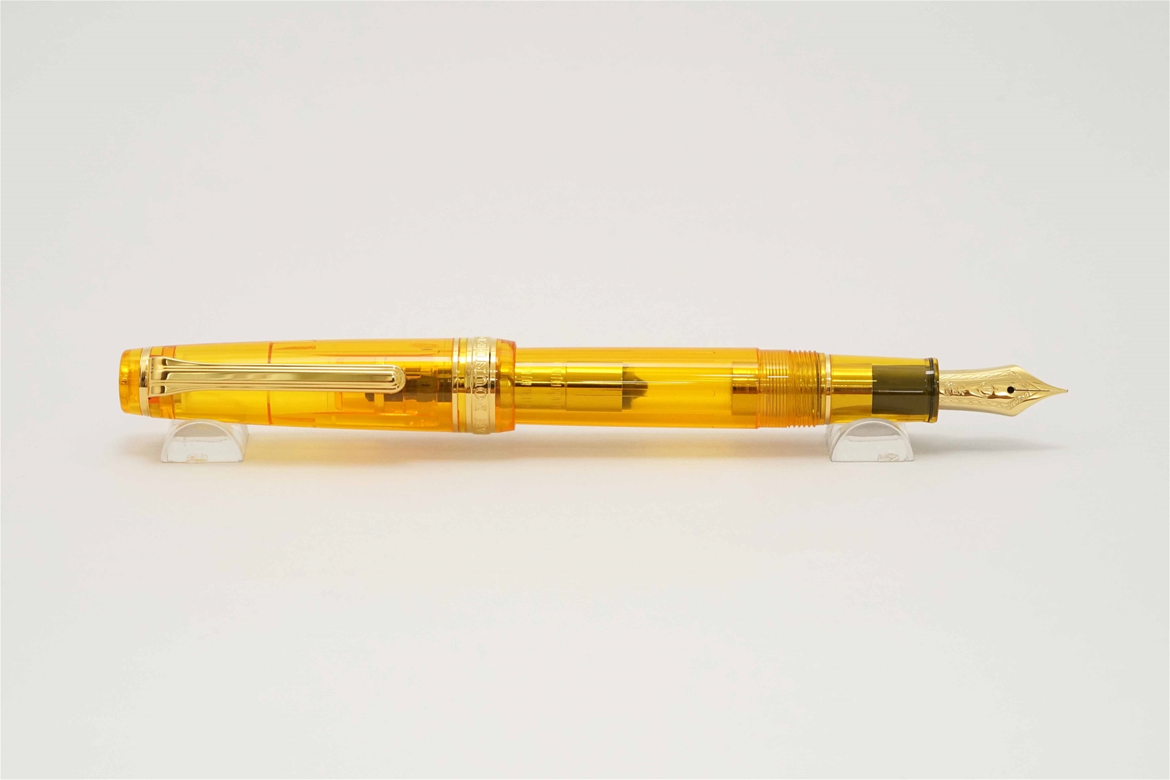 Bút máy Sailor x Wancher Pro Gear Slim Transparent Amber 14K MF