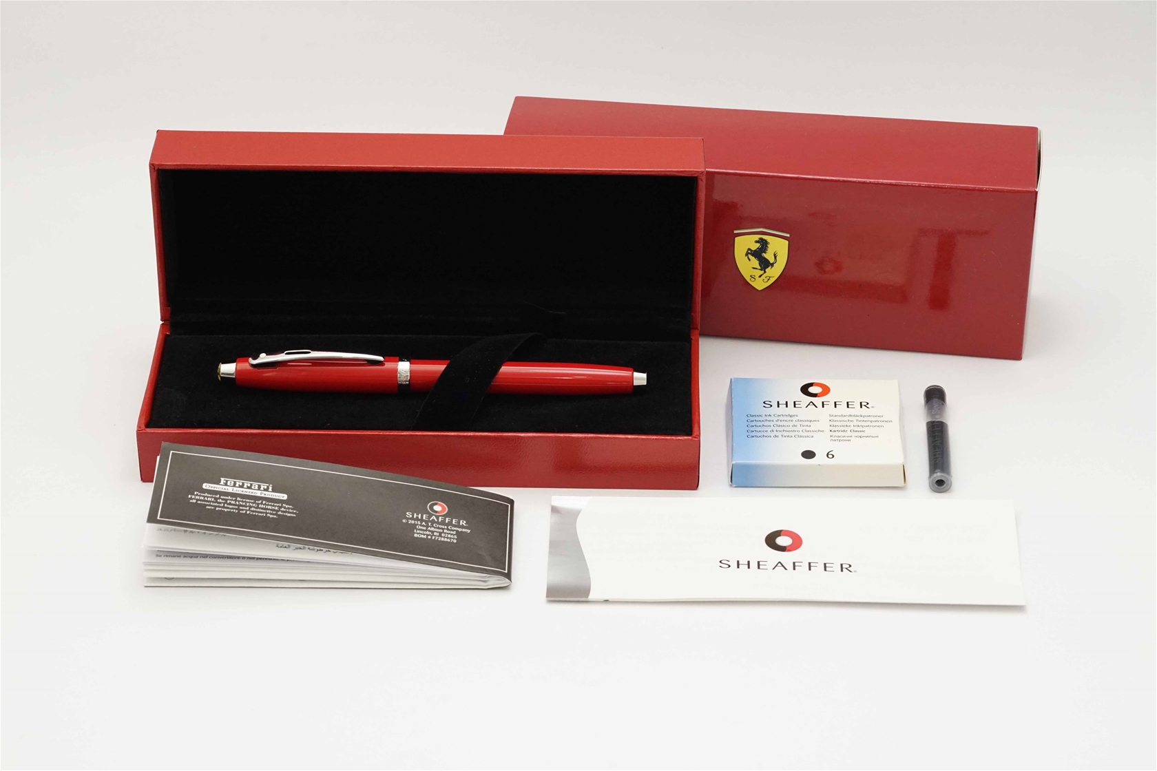 Bút máy Sheaffer Ferrari 100 Red Rosso Corsa Steel F