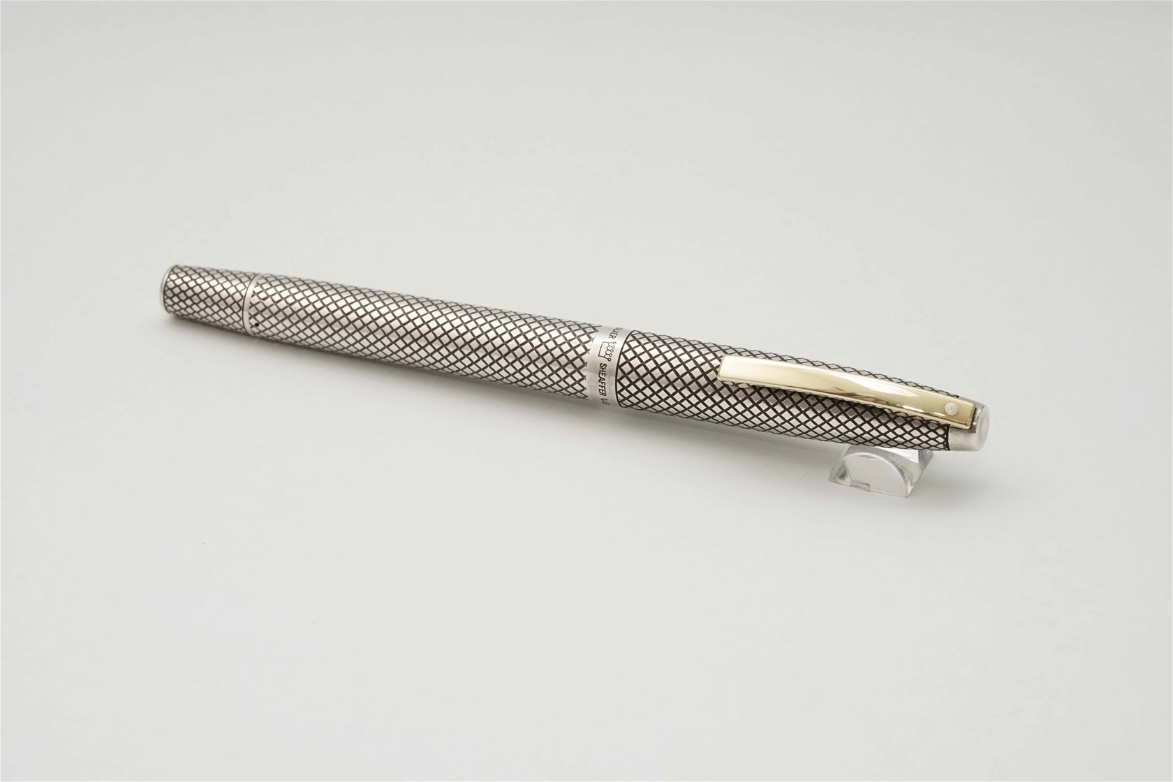 Bút máy Sheaffer Imperial Touchdown Diamond Mesh Sterling Silver 14K F