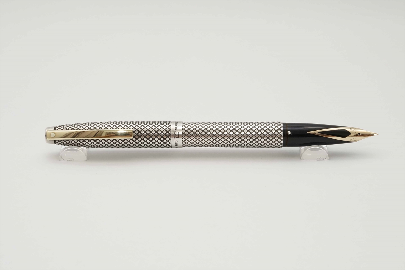 Bút máy Sheaffer Imperial Touchdown Diamond Mesh Sterling Silver 14K F