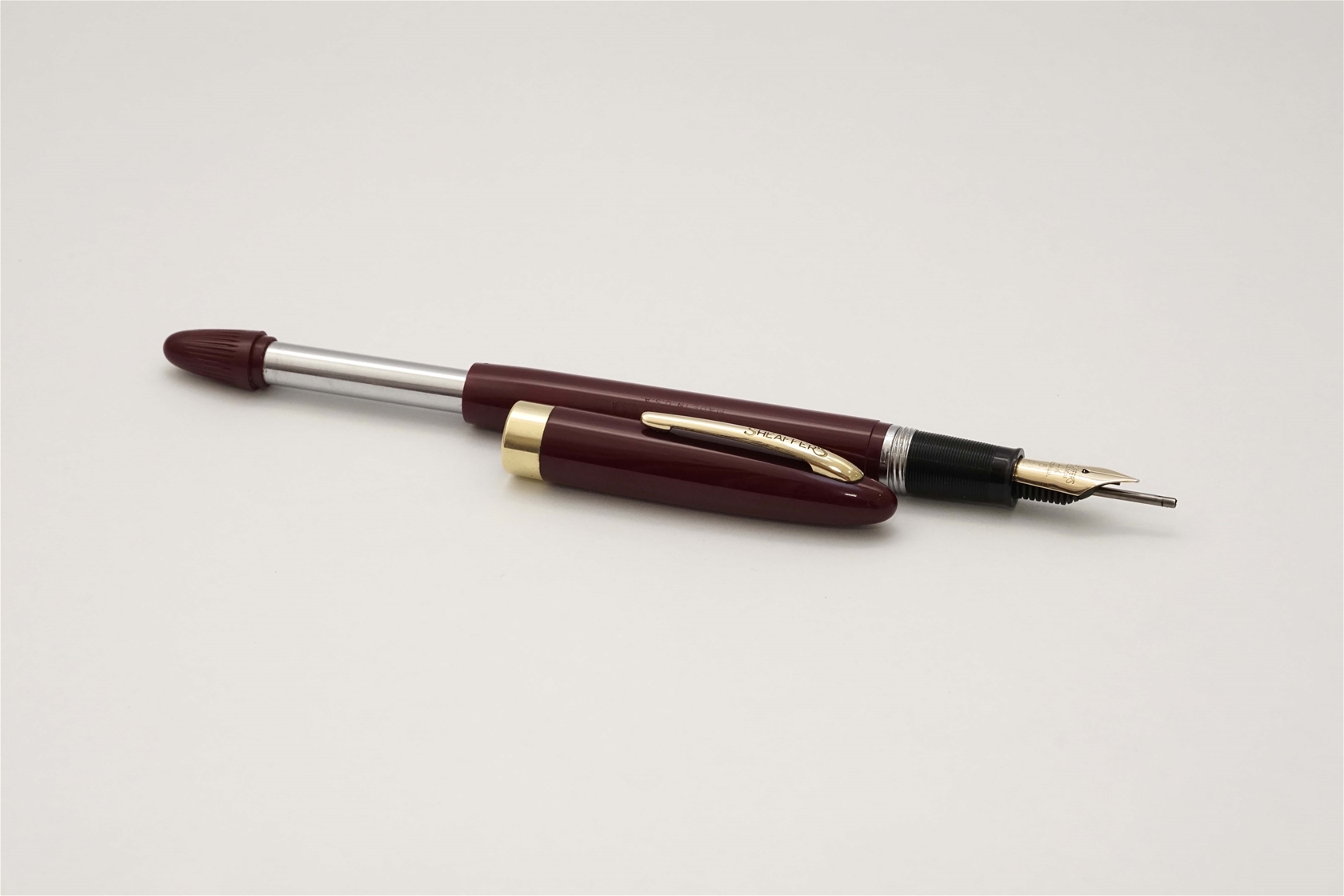 Bút máy Sheaffer Snorkel Touchdown Burgundy 14K F 