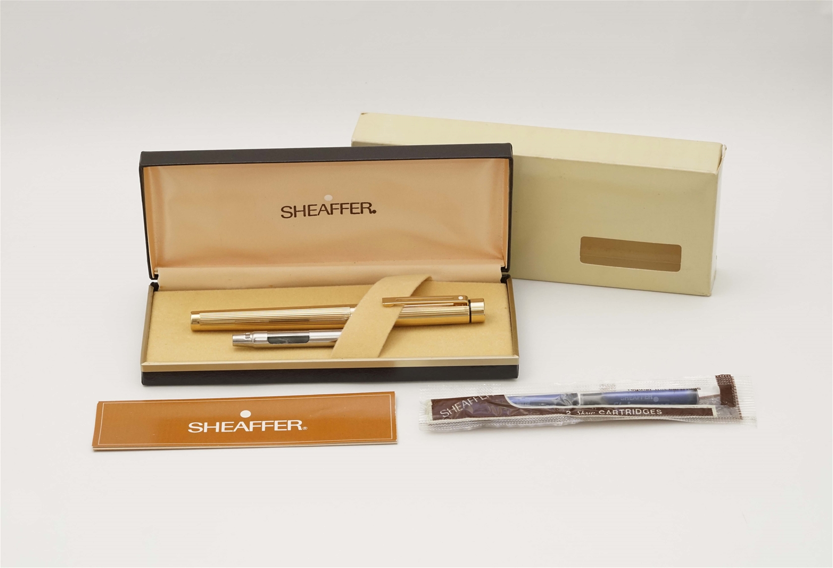 Bút máy Sheaffer Targa 1005 Gold Electroplated 14K F