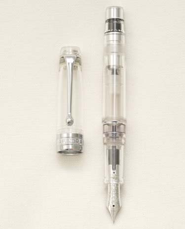 Bút máy Aurora Optima Chrome Demonstrator Limited Edition 18K F