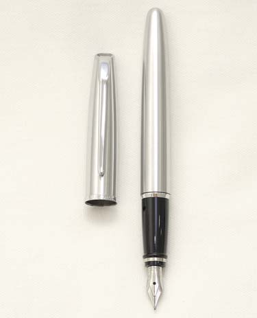 Bút máy Aurora Style Metal Shiny Chrome CT Steel M