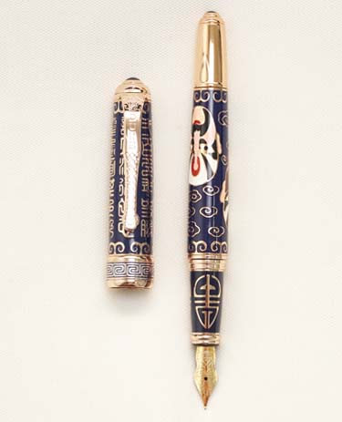 Bút máy Duke Beijing Opera Rhythm Cloisonné 18K M