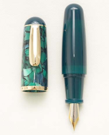 Bút máy Moonman Majohn Q1 Mini Acrylic Purple Marble Steel EF